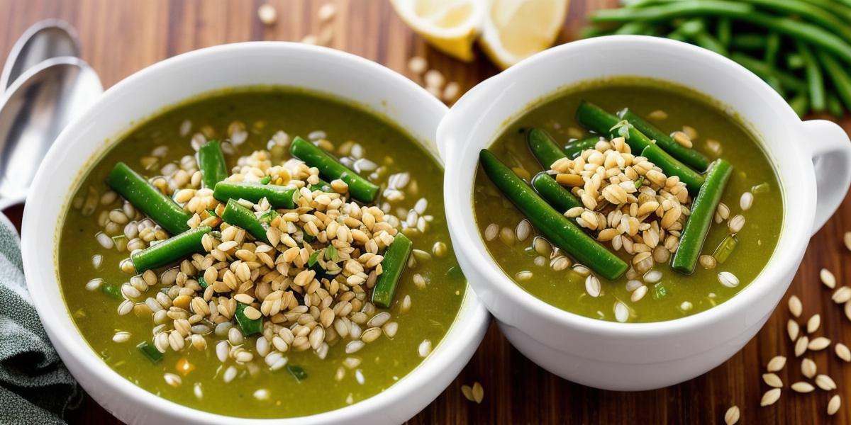 Grüne Bohnensuppe mit Gerste: Das leckere und gesunde Vegetarischen Rezept 🥗🍲