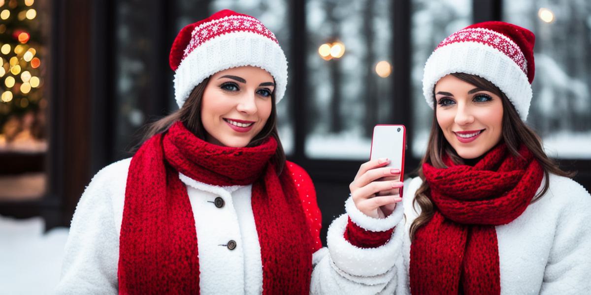 Titel: Schneegans-E-Anrufer: Ihre eigene Weihnachts-Magie schaffen! 🌨️📱