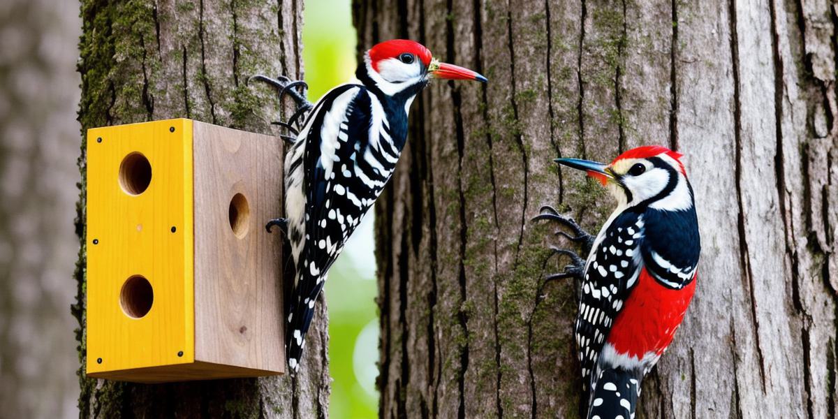 Attracting Helmspecks (Woodpeckers): Creating Suitable Habitats with Optimal Feeder Boxes