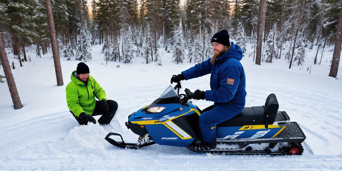 wie man einen Schneemobil-Streckenständer baut